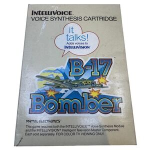 Mattel Electronics B-17 Bomber Intellivision IntelliVoice Game Boxed 3884 CIB